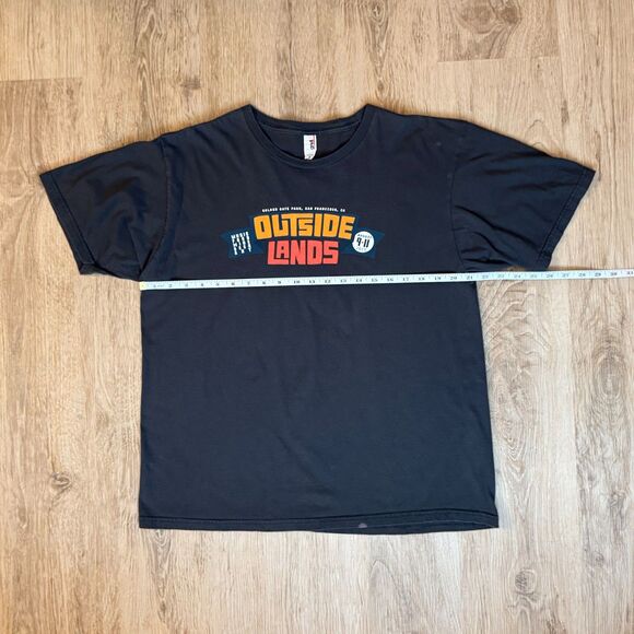Outside Lands Music Festival 2013 T-Shirt San Francisco Black Size XL Lineup - Picture 4 of 5